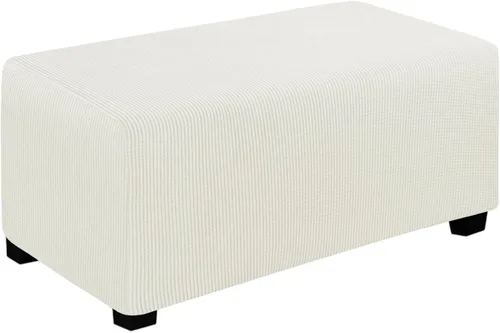 Vista 112 de Easy-Going Funda Elástica para Otomana Taburete de Almacenamiento Plegable Protector de Muebles Funda Rectangular Suave con Parte Inferior Elástica