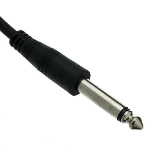 Vista 2 de CableWholesale Cable de extensión mono de 1/4 de pulgada, macho de 1/4 pulgadas a enchufe hembra de 1/4 pulgadas para instrumentos eléctricos