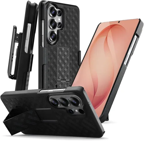 Vista 10 de MOTIVE Funda diseñada para Samsung Galaxy A14 5G con clip para cinturón, funda con clip para Samsung A14, funda protectora delgada y resistente a