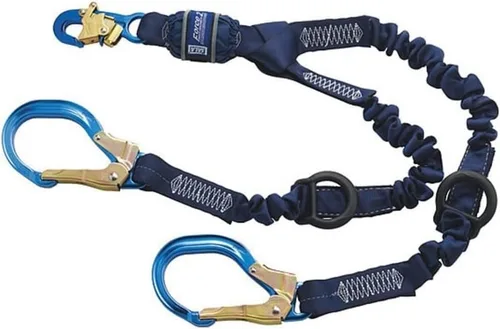 Vista 2 de 3M DBI-SALA EZ-Stop 1246022 - Cordón amortiguador de protección contra caídas, malla de 6 pies, 100% con ganchos a presión en cada extremo