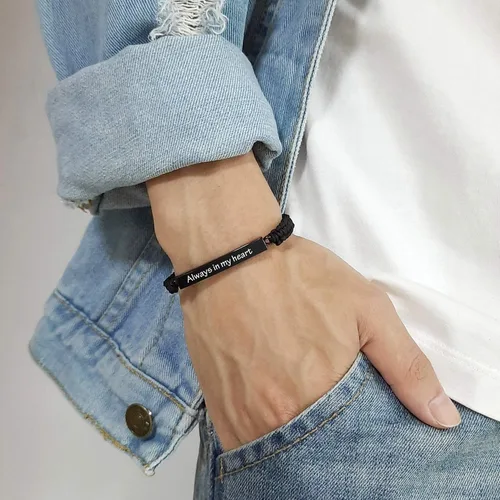 Vista 87 de Pulsera de urna personalizada para cenizas, recuerdos de joyería de cremación para mujeres y hombres, pulsera ajustable de cuerda tejida hecha a
