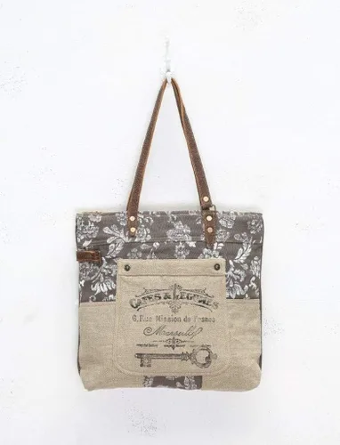 Vista 2 de Myra Bag S Old Key S-0738 - Bolsa de lona reciclada Multi color talla única