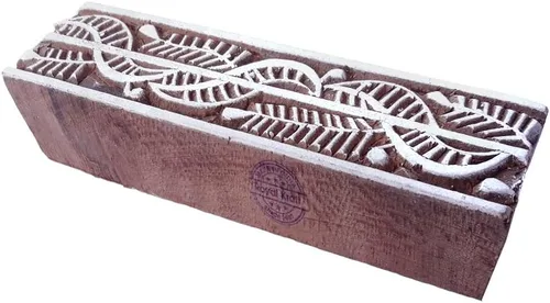 Vista 22 de Royal Kraft Sellos de madera DIY tela, textil, arcilla, cerámica, papel, bloques de impresión de henna THHtag001
