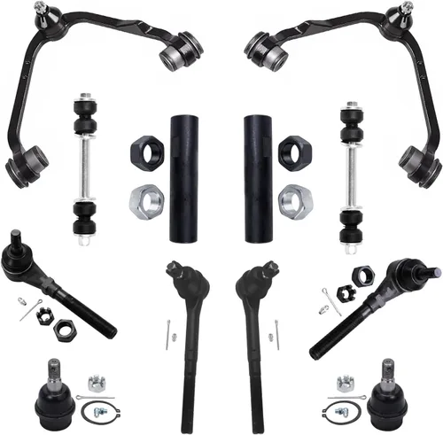 Vista 14 de Detroit Axle – 12 brazos de control superiores e inferiores delanteros con rótulas, barras de unión exteriores e interiores con topes, barras
