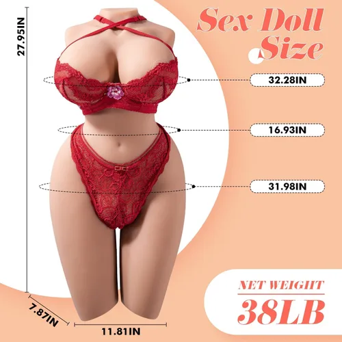 Vista 7 de Muñeca sexual masculina de 38 libras, juguetes sexuales masculinos masturbadores masculinos, juguetes realistas para adultos, muñeca sexual de torso