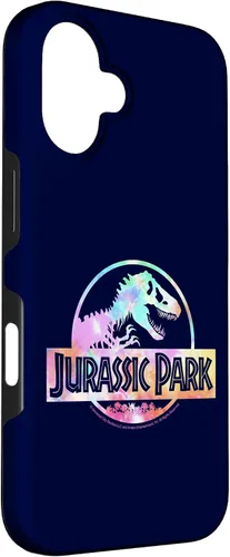Vista 3 de Funda con logotipo para iPhone 16 Jurassic Park Tie Dye Fill