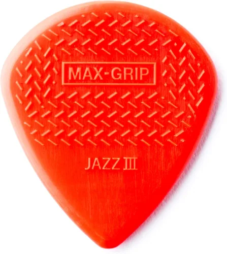 Vista 5 de Jim Dunlop Max-Grip® Jazz III Stiffo Pick 0.05 in - Paquete de 24 Negro