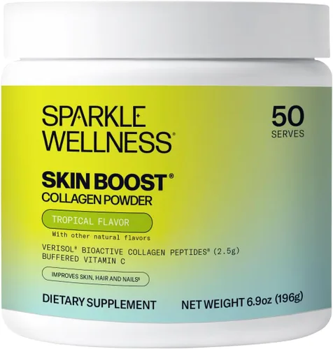 Vista 11 de Sparkle Wellness VERISOL - Péptidos de colágeno hidrolizados bioactivos Suplemento de colágeno en polvo con vitamina C para la salud de la piel