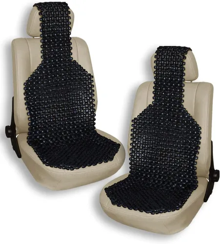 Vista 9 de VaygWay Cojín de Asiento Cómodo con Cuentas de Madera – Cubierta de Asiento de Automóvil Cómoda con Cuentas de Madera – Cubierta Fresca de Masaje