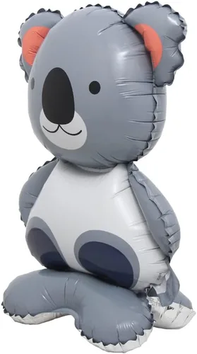 Vista 31 de Selfstand Globos de Papel de Aluminio 3D de Animales Zorro Koala León Elefante Panda Vaca Conejo Dinosaurio Triceratops, Estegosaurio, Pelota