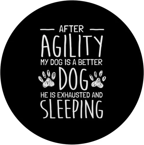 Vista 3 de Dog Agility Handler - Agility Dog Sports - Dog Agility PopSockets Adhesive PopGrip