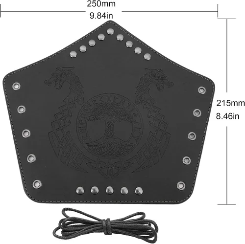 Vista 6 de Brazalete de cuero para hombre, mujer, 2