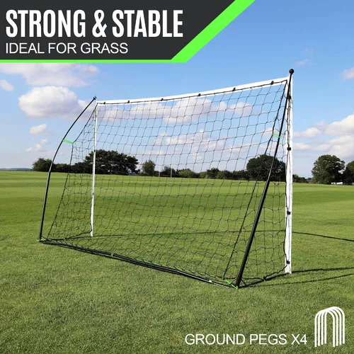 Vista 5 de QUICKPLAY Kickster - Arco de fútbol ultra portátil Montaje rápido y fácil Incluye red y bolsa de transporte Disponible en 7 tamaños Red