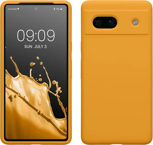 Vista 48 de kwmobile Funda Compatible con Google Pixel 6 Pro - Funda de Teléfono de Silicona TPU con Acabado Suave - Azul Caribe