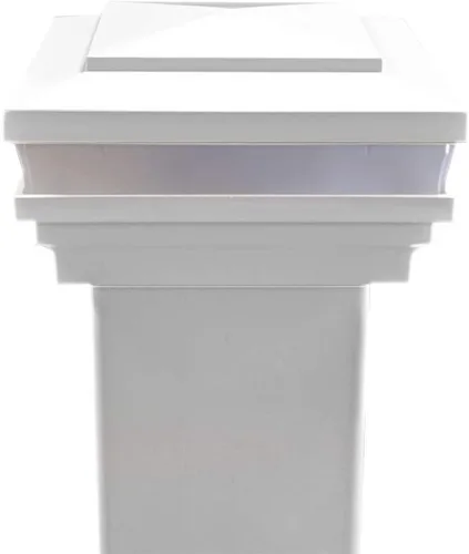 Vista 8 de WEATHERABLES Cape May - Luces de poste de 4 x 4 – Luces duraderas de bajo voltaje con sensor de fotocélula y fácil instalación para cubiertas