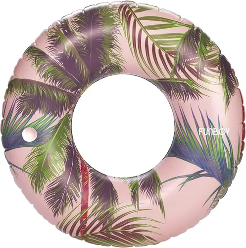 Vista 10 de FUNBOY Flotador tubular inflable tamaño gigante con diseño de conchas de sirena, estilo dona, flotador de piscina de lujo para fiestas de verano