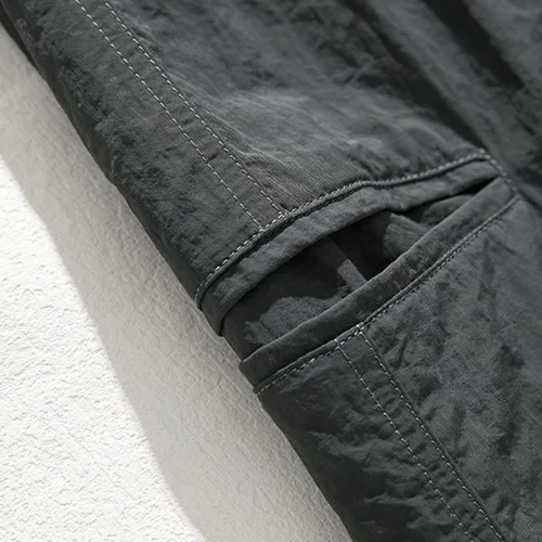 Vista 4 de JEShifangjiusu Pantalones convertibles de senderismo para hombre, impermeables, de secado rápido, ligeros, para pesca, con bolsillo