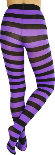 Vista 2 de ToBeInStyle, mallas con pie, con rayas anchas, para mujer