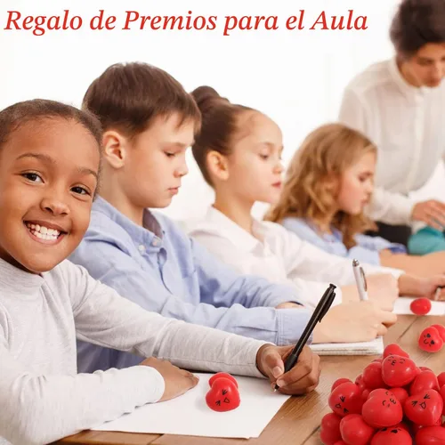 Vista 5 de 30 bolas antiestrés de corazón, mini bolas de cara sonriente de 1.5 pulgadas, juguetes de alivio del estrés en forma de corazón para niños