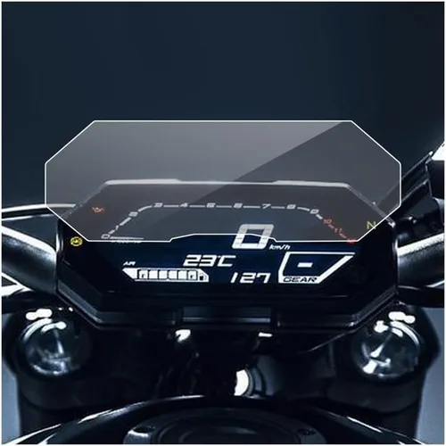 Vista 3 de Speedometer Scratch Film for Yam&aha MT-07 2021 Motorcycle Dashboard Screen Protection Film Cluster Scratch Protection Film Screen Protector