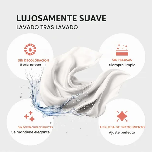Vista 8 de THREAD SPREAD Juego de sábanas de 100% algodón egipcio de la serie 1200, sábanas lujosas de algodón egipcio tamaño Queen con bolsillo profundo