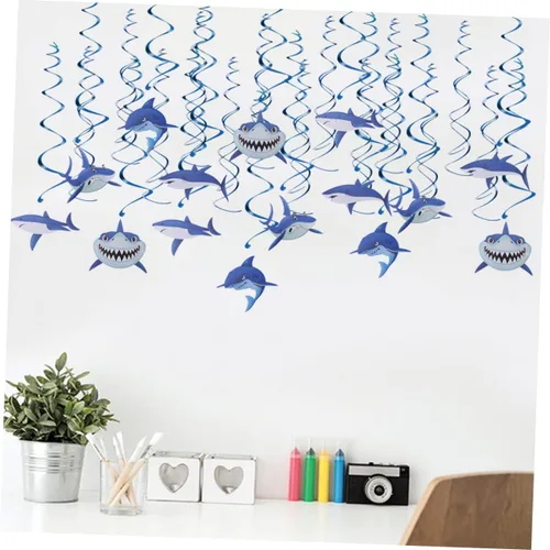 Vista 8 de Amosfun Decoraciones de remolinos, 30 unidades, mariposas decorativas para decoración de océano, adorno de cubierta, espirales para fiesta