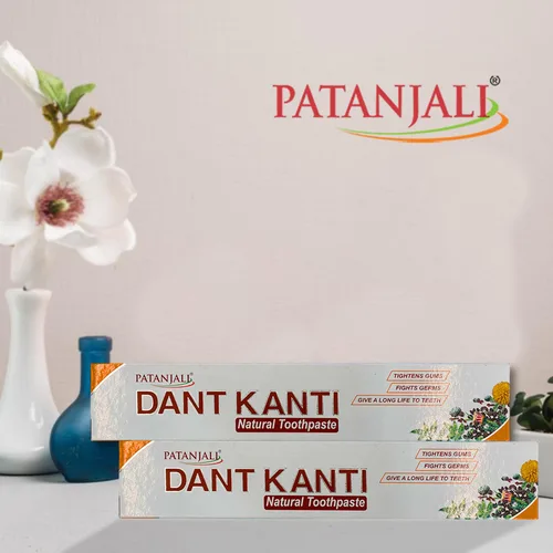 Vista 7 de Patanjali Dant Kanti Pasta de dientes natural 100gm (paquete de 10)