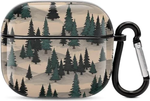 Vista 24 de Linda funda de mariquitas compatible con AirPods 3 con llavero Patrón 304.