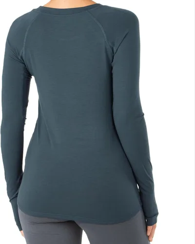 Vista 2 de Free Fly Camisa de manga larga con sombra de bambú para mujer, transpirable, con protección solar UPF 50+
