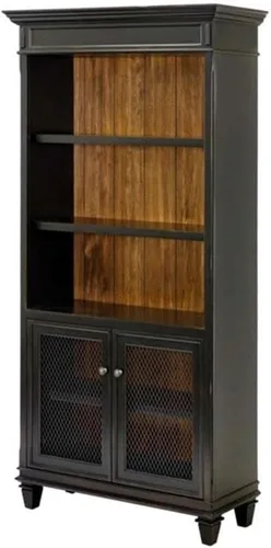 Vista 9 de Martin Furniture Estantería con puertas inferiores, color blanco