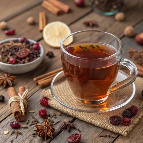 Vista 2 de Harney & Sons Té Rooibos African Autumn, HERBAL, lata de 20 sobres