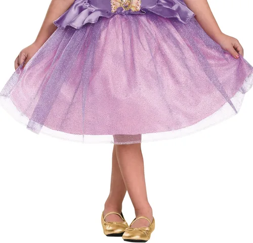 Vista 3 de Disfraz de rapunzel de Disney para niñas pequeñas, Un solo