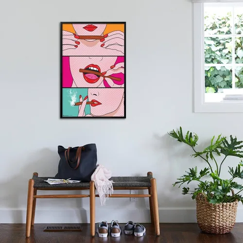 Vista 3 de AllPosters Mark Ashkenazi - Póster estándar para pared, diseño de cómic de malezas en marco negro, 24 x 36 pulgadas
