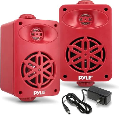 Vista 19 de Pyle USA - Par de altavoces Bluetooth para interiores y exteriores, sistema de altavoces de rango completo de 2 vías de 300 W, doble impermeable, 4