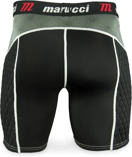 Vista 2 de Marucci pantalones cortos Elite para jóvenes, acolchados y deslizables Negro