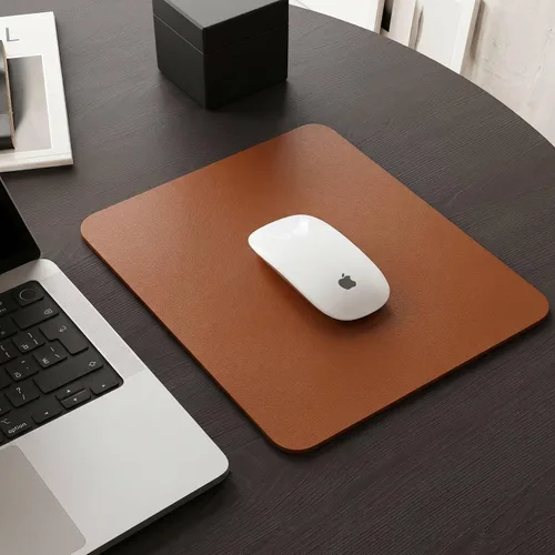 Vista 10 de WAYBER Protector de cuero para escritorio, alfombrilla de mouse impermeable, alfombrilla de escritorio de poliuretano, cubierta de escritorio