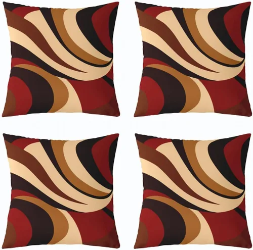 Vista 102 de Juego de 2 fundas de almohada abstractas de 16 x 16 pulgadas para niños, niñas, adolescentes, decoración de dormitorio, moderna a rayas, decoración
