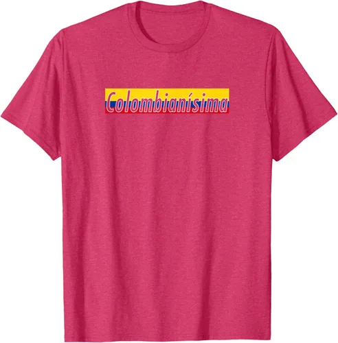Vista 27 de Camisas Colombianisima Colombia para mujer Bandera de Colombia, Negro, S