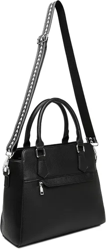 Vista 6 de sqlp Monederos para mujer y bolsos de mano negro Crossbody Bag Cuero Tote Bolsos de hombro
