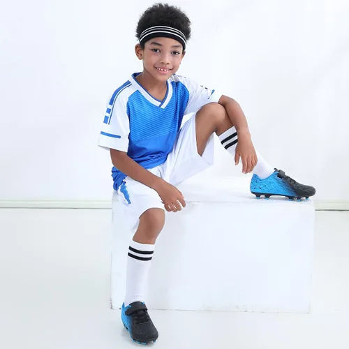 Vista 2 de Brooman - Tenis de fútbol, exteriores y atletismo para niñas o niños, con tacos, firmes sobre el suelo
