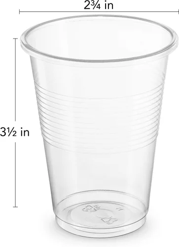 Vista 2 de Vasos de plástico transparentes, desechables y reutilizables Plasticpro