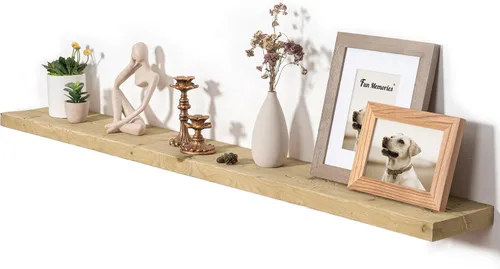 Vista 34 de Estantes flotantes para decoración de pared, estantes rústicos de madera recuperada de 24 x 8 pulgadas, estantes de montaje en pared resistentes