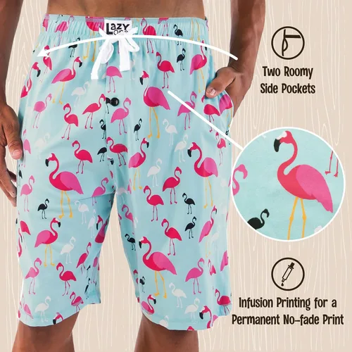 Vista 83 de Lazy One - Pantalones cortos de pijama para hombre, ropa de dormir
