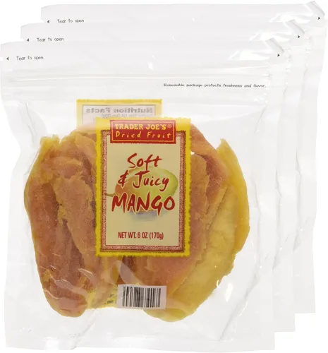 Vista 3 de Trader Joe's - Mango suave y jugoso de frutas secas (paquete de 3)