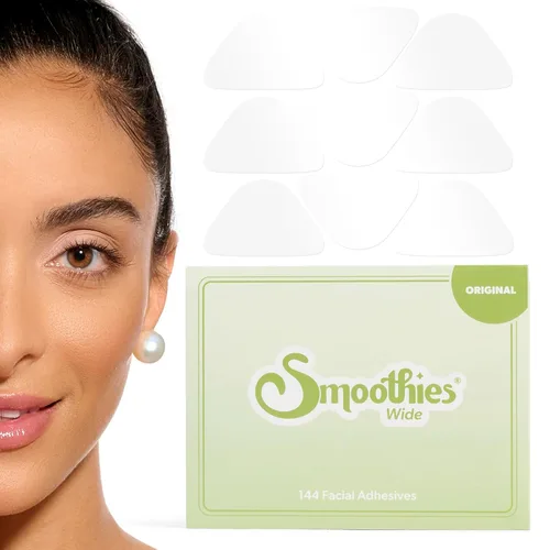Vista 8 de Smoothies Parches de cobertura completa para arrugas faciales durante la noche - Parches faciales para la frente, onces, patas de gallo y más, 192