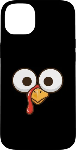 Vista 15 de Funny Cartoon Turkey Face, Big Eyes Thanksgiving Turkey Day Case for iPhone 16