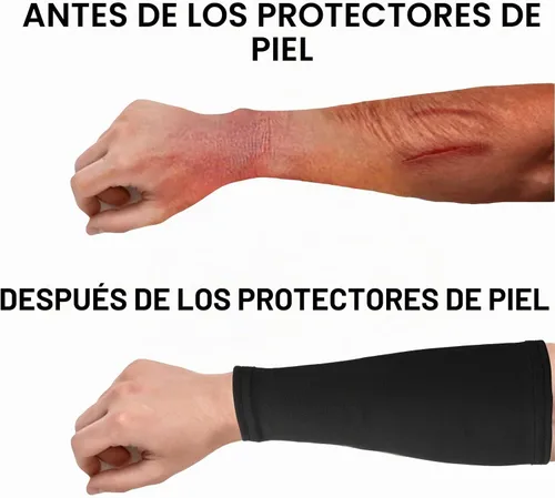 Vista 3 de 4 pares de fundas protectoras de brazo para piel fina, cubierta