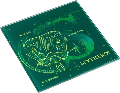 Vista 7 de Silver Buffalo Harry Potter Constellations - Juego de posavasos de cristal de 4 piezas, multicolor (HP26175A)