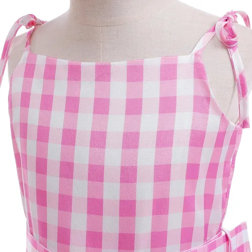 Vista 7 de Girls Costume Dress, 3-11 Years Kids' Movie Cosplay Pink Outfit with Accessory Sets for Halloween Party Birthday