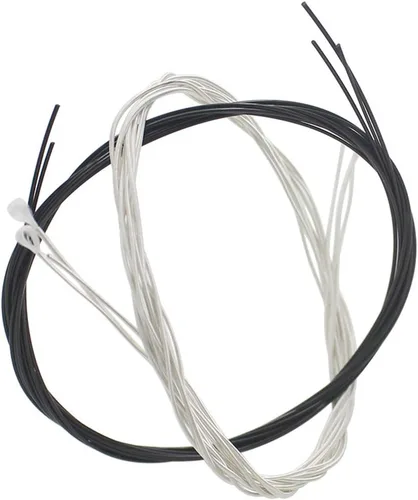 Vista 3 de Cuerdas de guitarra clásica, 3 juegos completos con nailon negro para E-1st B-2nd G-3rd y núcleo de nailon plateado herida de cobre para D-4th A-5th